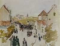 Feast Day in Knokke, 1891, pissarro