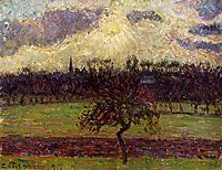The Fields of Eragny, the Apple Tree, 1894, pissarro