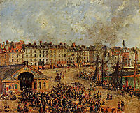 The Fishmarket, Dieppe 2, 1902, pissarro