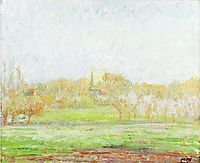 Fog in Eragny, c.1895, pissarro