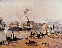 Foggy Morning, Rouen, 1896, pissarro