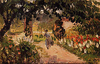 Garden at Eragny, 1899, pissarro