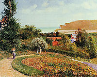 The Garden of the Hotel Berneval, 1900, pissarro