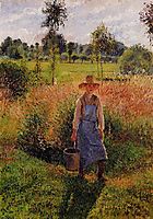 The Gardener, Afternoon Sun, Eragny, 1899, pissarro