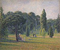 Gardens At Kew, Sunset, 1892, pissarro