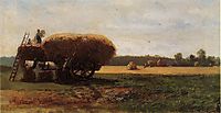 The Harvest, c.1857, pissarro