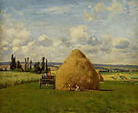 The haystack, Pontoise, 1873, pissarro