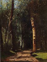 In the Woods, c.1859, pissarro