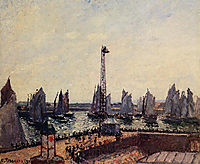 The Inner Port and Pilots Jetty, Havre, 1903, pissarro