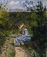 Jeanne in the Garden, Pontoise, pissarro