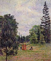 Kew Gardens, Crossroads near the Pond, 1892, pissarro