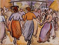 La Ronde, 1892, pissarro