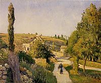 Landscape at l-Hermitage, 1874, pissarro