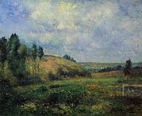 Landscape, near Pontoise, 1880, pissarro
