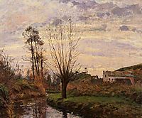 Landscape with Small Stream, 1872, pissarro