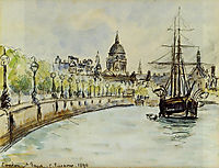 London, St. Paul-s Cathedral, 1890, pissarro