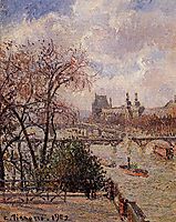 The Louvre, Gray Weather, Afternoon, 1902, pissarro
