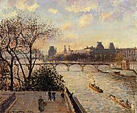 The Louvre and the Seine from the Pont Neuf, 1902, pissarro