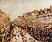 Mardi Gras on the Boulevards, 1897, pissarro