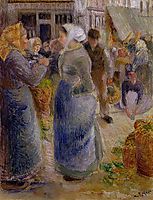 The Market, c.1883, pissarro