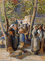 The Market in Gisors, 1887, pissarro