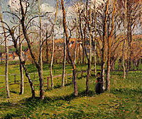 Meadow at Bazincourt, 1885, pissarro