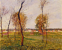A Meadow in Moret, 1901, pissarro