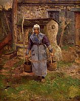 Mother Presle, Montfoucault, 1874, pissarro