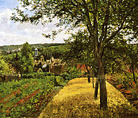 Orchards at Louveciennes, 1872, pissarro
