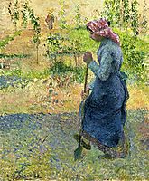 Paysanne Couchant, 1882, pissarro