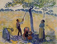 Picking Apples, c.1888, pissarro