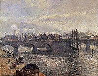 The Pont Corneille, Rouen, Morning Effect, 1896, pissarro