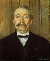 Portrait of Pere Papeille, Pontoise, c.1874, pissarro