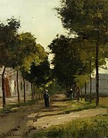 The road, c.1870, pissarro