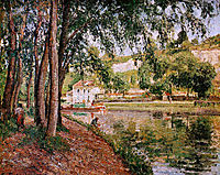 Road along the Loing canal, pissarro