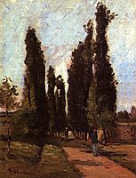 The Road, c.1864, pissarro