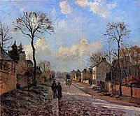 A Road in Louveciennes, 1872, pissarro