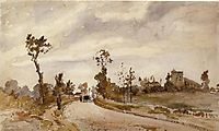 Road to Saint Germain, Louveciennes, 1871, pissarro