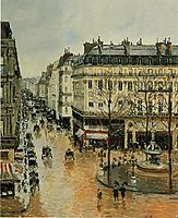 Rue Saint Honore, Afternoon, Rain Effect, 1897, pissarro
