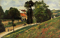 The Saint Antoine Road at l-Hermitage, Pontoise, 1875, pissarro