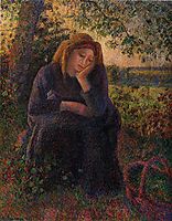 Seated Peasant, 1892, pissarro