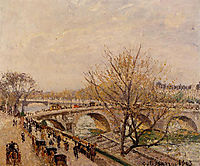 The Seine at Paris, Pont Royal, 1903, pissarro