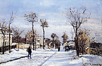 Street in the Snow, Louveciennes, c.1872, pissarro