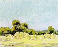 Study for The Harvest at Montfoucault, 1879, pissarro
