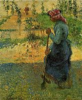 Study of a Peasant in Open Air (also known as Peasant Digging), 1882, pissarro