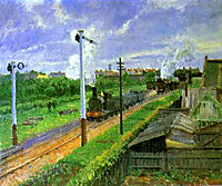 The Train, Bedford Park, 1897, pissarro