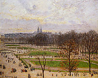 The Tuilleries Gardens Winter Afternoon, 1899, pissarro