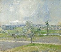 Valhermeil near Oise, Rain effect, 1881, pissarro