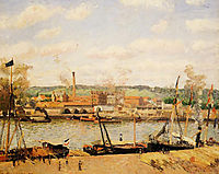 View of the Cotton Mill at Oissel, near Rouen, 1898, pissarro