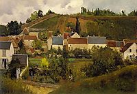 View of l-Hermitage, Jallais Hills, Pontoise, c.1867, pissarro